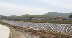용인시, 양지면 제일리~평창리 500m구간 호안정비