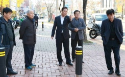 안산시의회 김정택 의원, 한양대앞 볼라드 민원 현장
