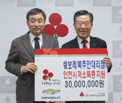 쉐보레 북주안 대리점, 성금 3천만 원 기부