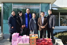 이건한 용인시의원, 성심원·푸른꿈청소년상담원 방문해 쌀, 과일 등 물품 전달