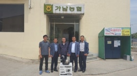 여주 가남농협, 가뭄피해 예방 위해 양수기 전달