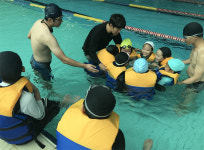 평택시 안중출장소, 지역아동센터 이용 아동 대상 생존 수영교육 실시