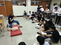 가천대 응급구조학과, 분당중앙고서 응급처지 교육