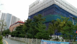 의정부 송산초등학교, 증축공사 진행 중 폭우 만나 물새고 정전