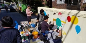 동두천시 보산동 주민자치위원회, 아름다운 벽화거리 만들기 실시