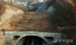 콘크리트 낭떠러지 밑 40억짜리 흉물 생태통로…사실상 동물 이동 불가