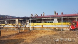 [1보] 이천 장호원읍 소재 돼지농장 화재 발생