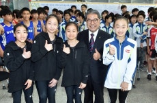 이재정 교육감, 전국소년체육대회 참가 선수들 격려