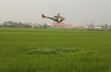 평택시, 무인헬기 공동방제 실시