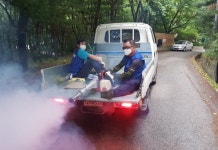 남양주시 다산1동 지역자율방재단, 방역활동 실시