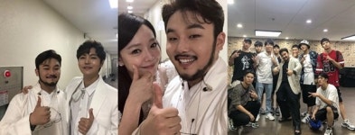 유태평양, 불후의 명곡 출연 인증샷 공개…정동하·김소현·엠비크루와 엄지척