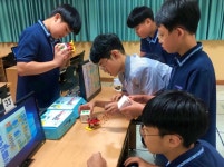 안양 호성중학교, 댄싱 로봇 코딩 특강 진행