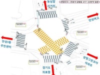 안성시, 안성여고 앞 교차로에 대각선 횡단보도 설치