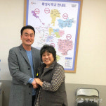 민중당, 화성푸드통합지원센터 방문 이빈파 센터장과 환담