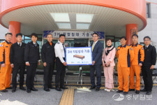 (주)한국심리훈련연구소·(주)쓰리에이치, 이천소방서에 지압침대 기증