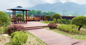 [e의정부소식] 푸르고 아름답게… 의정부시 송산1동, 주민센터에 옥상 정원 조성