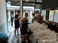 평택시 통복시장 상인회, 사랑나눔 봉사 실시