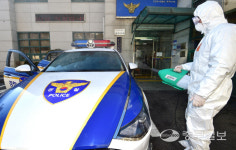 [중부포토] 연수경찰서 동춘지구대 순찰차 방역