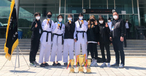 잘 싸웠다… 인천 동구 태권도부, 전국태권도대회 3인조 지명전 우승