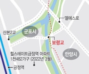 [민원현장] 힐스테이트금정역 앞 보령교 두고 군포·안양 마찰… 속 터지는 주민들