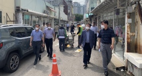 안전한 보행환경 위해…평택시, 평택역 주변 성매매집결지 방범시설물 개선공사 실시