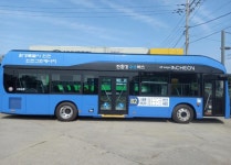 인천 수소버스 첫 운행… 간선버스 3개 노선 5대 투입