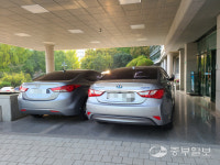 집회 막으려고… 현관 앞에 관용차 세워둔 경기도교육청