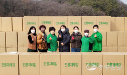 용인시 처인구 남사읍, 새마을부녀회서 홀로 어르신 돕는 김 판매 행사 열어