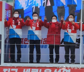 공재광 국민의힘 평택갑 위원장, 김성원 경기도당 위원장과 합동 거리유세