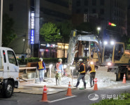 소음에 밤잠 설쳐… 수원시, 주민 피해 호소에도 야간 공사 진행