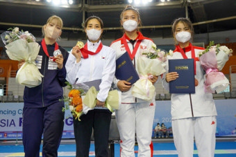 안산시청 최수연, 아시아펜싱선수권 여자 사브르 개인전 우승