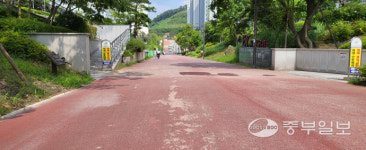 광주시 태전동 힐스테이트 인근 보행자전용도로 울퉁불퉁 곡예길