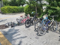 수원시내 방치된 자전거  수거 골머리