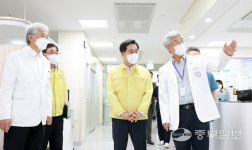 김동연 경기도지사, 성남시의료원 등 현장점검…코로나19 재유행 대응