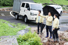 김성제 의왕시장, 휴가 반납하고 집중호우 피해발생 지역 현장점검 실시