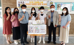 인천 동구자원봉사센터, 인일여자고등학교와 크레파스 재활용 활동 진행