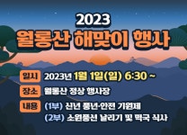 파주 월롱산서 새해 해맞이 행사 개최…모두가 행복한 2023년 되길