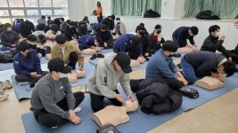 가족·시민 생명 보호… 안양시, 사회복무요원 심폐소생술 교육 실시