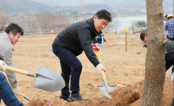 한강유역환경, 양평군 양서면 대심리서 식목일 맞이 나무심기 행사