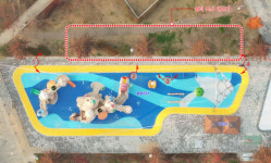 김포시 클린도시사업소, 장기동 한강중앙공원 어린이 물놀이장 내 쉼터 조성공사 착수