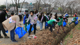 깨끗한 생활환경 조성…과천시, 민·관합동 물사랑로 일대 쓰레기 수거 진행