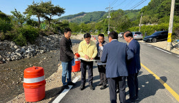 전진선 양평군수, 집중호우 피해 복구현장 점검… 신속한 마무리를