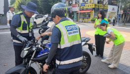 안양 동안구, 학원가 일대 이륜차 불법행위 합동단속 진행