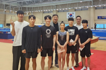 경기도체조협회, 진천선수촌 찾아 국가대표 격려...아시안게임·세계선수권대회 선전 당부