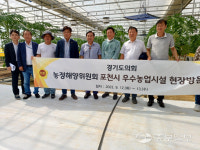 파파야가 정말 포천 땅에서 자라나네요… 경기도의회, 선우팜 농장 방문
