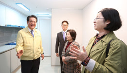 최대호 안양시장, 덕현지구 청년임대주택 공급 전 현장 방문해 시설 점검