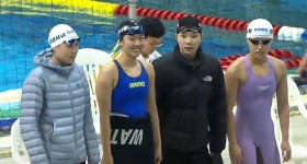 화성시청 이근희·이근아, MBC배 수영 2관왕 금빛 물살