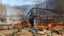 군포 수리산도립공원 야산서 산불… 소방당국, 산림당국 진화 중