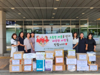 수원 권선구 가정어린이집연합회, 원아들과 나누미키트 전달