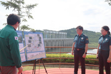 김호승 경기북부경찰청장, 여름철 집중호우 대비 군남댐 등 현장점검